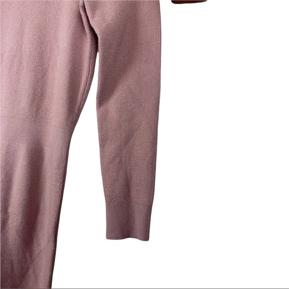 CHELSEA28  Cold Shoulder Sweater Dress Size L Color Pastel Salmon Pink - Picture 8 of 10